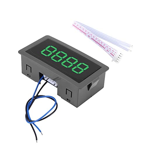 Image of 4 Digit LED Counter - 7 Segment Display, TM1637 LED Module, Power Failure Memory, High Accuracy & Stability, Automation & Test Equipment, Compact Blue Green Red