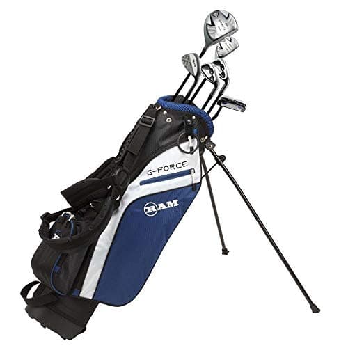 Image of Ram Golf Junior G-Force Boys Golf Clubs Set with Bag Age 10-12 Lefty