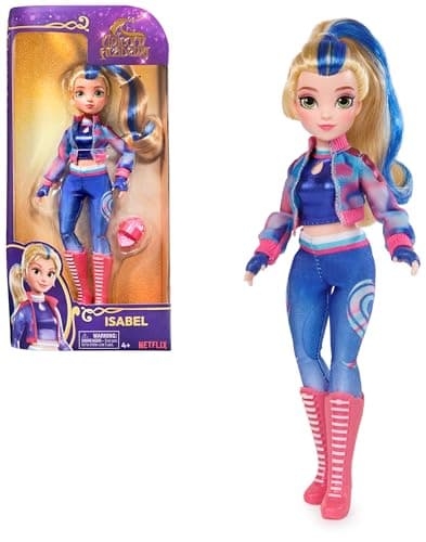 Image of Unicorn Academy, Isabel Doll with Highlighted Hair, 5 Fashion Accessories and Hair Styling Tool, 24.1cm, Dolls and Unicorn Toys for Girls Aged 4 and up