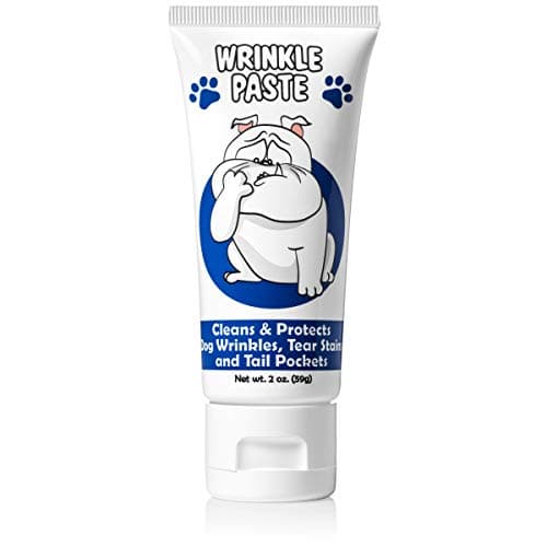 Image of Squishface Wrinkle Paste - Bulldog, French Bulldog, Pug, English Bulldog – Cleans Wrinkles, Tear Stain, Tail Pockets, and Paws – Anti-Itch Tear Stain Remover & Bulldog Wrinkle Cream, 2 Oz. (1-Pack)