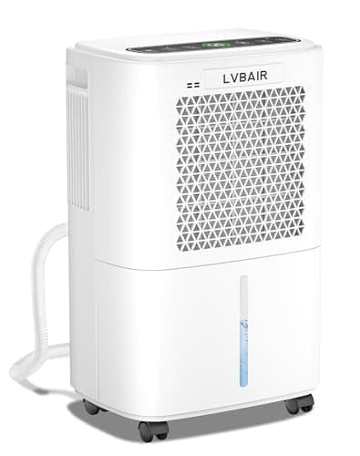 Image of 12L/Day Dehumidifier, Dehumidifiers for Home, Quiet & Energy-Efficient Portable Design, 3 Smart Modes, Continuous Drain Hose, 24H Timer, Dehumidifier for Bedrooms, Bathrooms, Basements