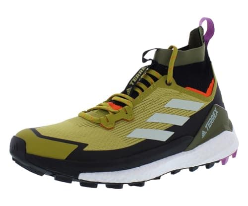 Image of adidas Men's Terrex Free Hiker 2 Hiking Shoes, Pulse Olive/Linen Green/Impact Orange, 10 UK