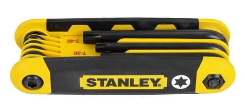Image of STANLEY 90-393 8 Piece Folding Star Wrench Set