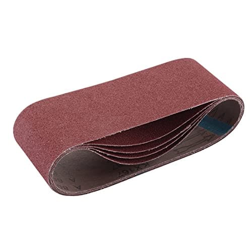 Image of Draper 09248 Cloth Sanding Belt, 100 x 610mm, 80 Grit (Pack of 5)