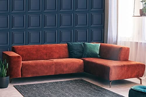Image of Fresco Blueberry Wood Panelling Wallpaper | Blue Panelled Wallcovering | Eco-Friendly Wallpaper