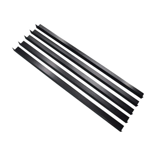 Image of H-Smart Black PVC Angle Trim 10mm x 10mm x 1m | Smooth Corner Protector for DIY, Home & Commercial Use (5)