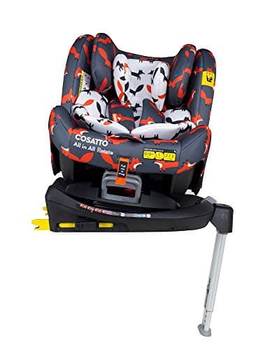 Image of Cosatto All in All Rotate 360° Swivel Spin Car Seat - Group 0+123, 0-36 kg, 0-12years, ISOFIX, ERF, Anti-Escape (Charcoal Mister Fox)