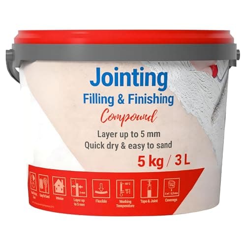 Image of Ready Mixed Jointing Compound 5kg – Wall Filler for Plasterboard Joints, Crack & Hole Repair, Smooth Finishing Compound for Interior Walls