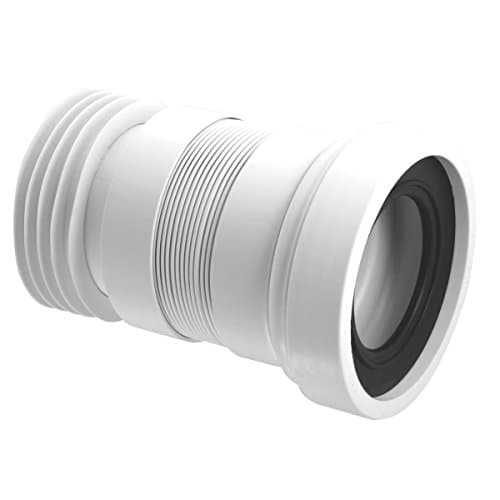 Image of McAlpine WC-F18R Flexible WC Pan Connector White 110mm