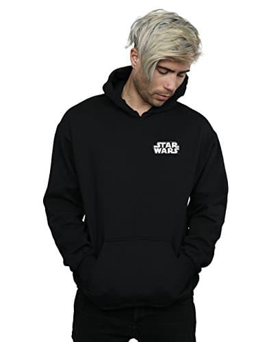 Image of Absolute Cult Star Wars Men's Logo Badge Hoodie Black X-Large
