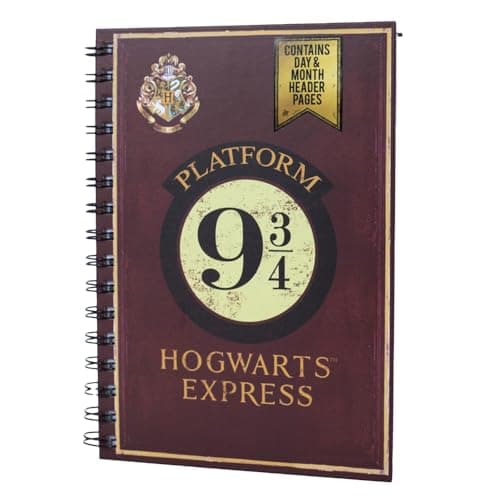Image of Harry Potter A5 Wiro Notebook (Platform 9 3/4 Design) - Official Merchandise