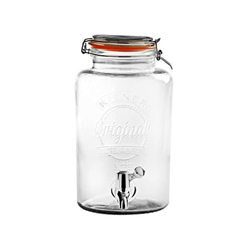 Image of Kilner 25.405 Garden Party beverage donors for a vintage drink service, 5 l