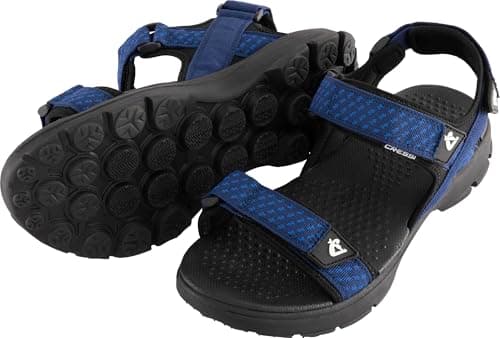 Image of Cressi Sam Sandals Black/Blue 44 - Incredibly Lightweight and Stylish Unisex Sandals for a Summer of Comfort and Freedom, Ideal for Aquatic Environments, Black/Blue, 44