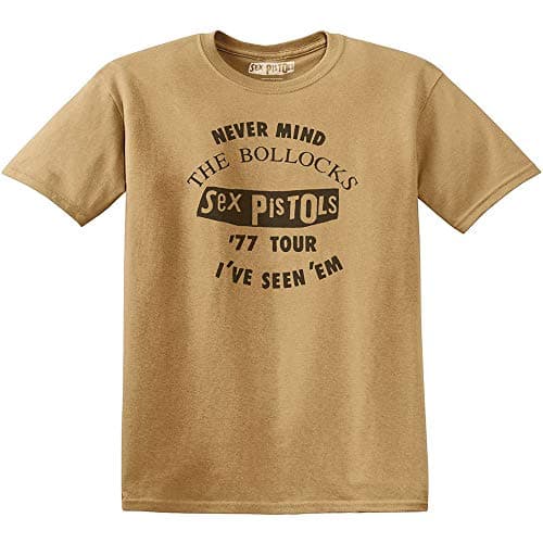Image of The Sex Pistols Seen 'Em Official Tee T-Shirt Mens Unisex (XX-Large) Yellow