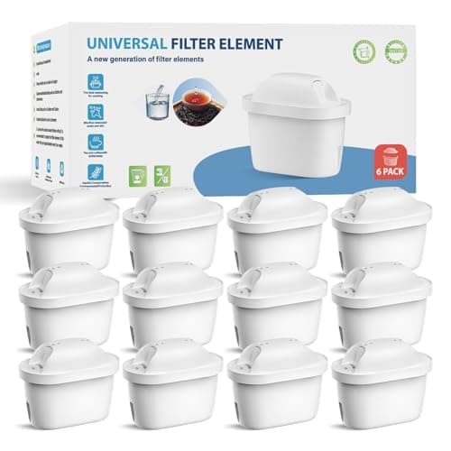 Image of WaterJingYi Water Filter Cartridges Compatible with Brita® Maxtra Pro® All-in-1 and Maxtra+® Plus,Replacement for Brita® Marella® Jug Kettle and Tank, Reduce PFAS, PFOA/PFO, 12 Pack