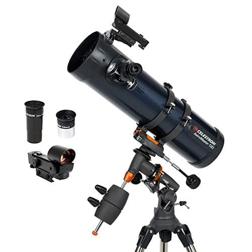 Image of Celestron 31045 AstroMaster 130EQ Newtonian Reflector Telescope, Dark Blue