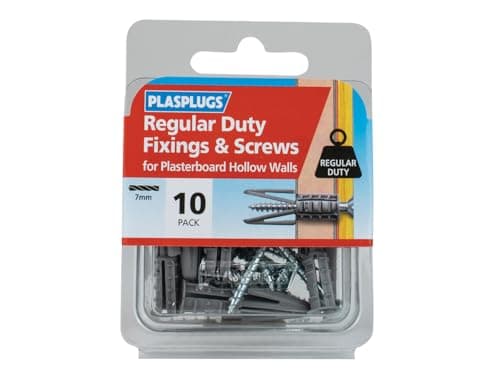 Image of PLASPLUG 10 RD PLASTERBOARD FIXINGS & SCREWS