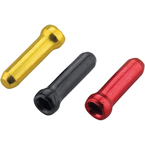 Image of Jagwire Unisex Adult Cable/Sheath Tips, Gold/Black/Red, One Size