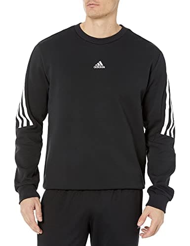 Image of adidas Future Icon Three Stripes Sweatshirt, Black, L