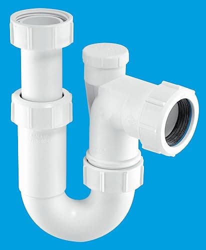Image of McAlpine 1½" Adjustable Inlet Tubular Swivel Anti-Syphon 'P' Trap ASC10V