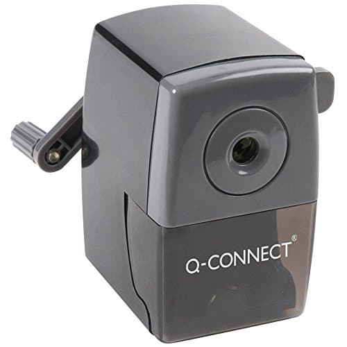 Image of Q-Connect Desktop Pencil Sharpener Black (Autostop feature prevents over sharpening) KF02291