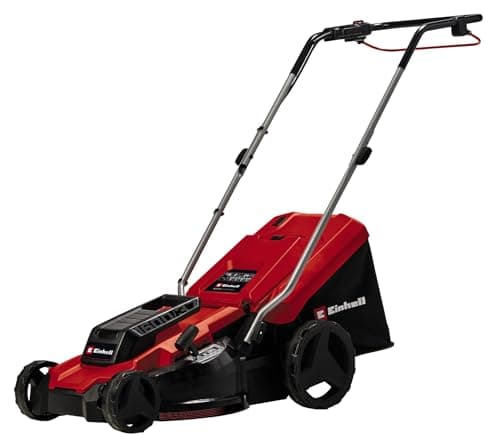 Image of Einhell Electric Lawn Mower, 1600W, 37cm Cutting Width, 38L Large Capacity Grass Box, 5 Cutting Heights (20-60mm), Powerful Corded Lawnmower for Small to Medium Gardens Up to 700m² GC-EM 1600/37