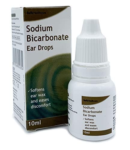 Image of 2 Packs of Sodium Bicarbonate 10ml Ear Drops Softens Ear Wax and Eases Discomfort