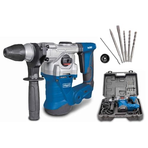 Image of Scheppach DH1300PLUS Hammer Drill | 1250W | 5J Impact | SDS Plus | 4500BPM | Anti Vibration | Case & Accessories