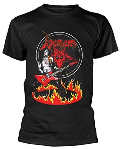 Image of Venom ‘Cronos in Flames’ (Black) T-Shirt (x-Large)