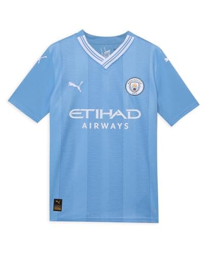 Image of PUMA Kids Manchester City Home Shirt 2023 2024 Juniors Blue/White 13