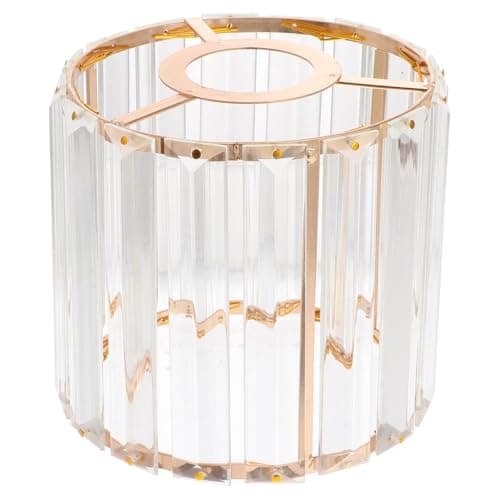 Image of LABRIMP Lamp Shade Art Cover for Ceiling Light European Style Metal Lampshade, 12CM Gold Lampshade for Living Room, Kitchen and Dining Room Chandeliers and Wall Lamps (E27)