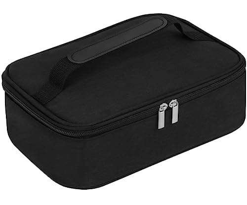Image of lmytdo Lunch Bag for Men, 3.6L Lunch Box Wide Open Insulated Cooler Bag Waterproof Leak-Proof Thermal Lunch Bag with Handle for Adults Kids School Outdoor Picnic Work (Black)