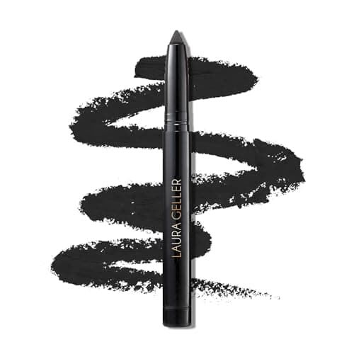 Image of LAURA GELLER NEW YORK Longwear Kohl Kajal Eyeliner Pencil (Soft Black) Hydrating & Vibrant Eyeliner Pencil With Built in Sharpener For Expert Precision, Glides On Effortlessly