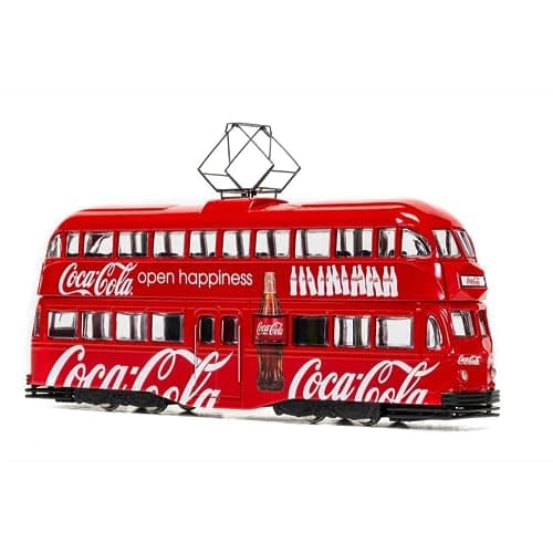 Image of Corgi Diecast Model Vehicles - CC43515 Coca Cola Double Decker Tram Open Happiness - Men & Women Souvenir Gifts from UK - Small Die Cast Toy Car Models for Boys, Gift for Motor Enthusiasts