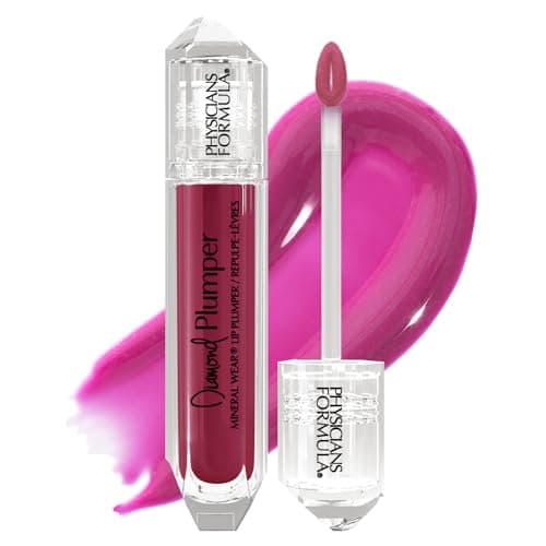 Image of Physician's Formula, Inc., Diamond Plumper, Lip Plumper with Hydrating, Nourishing and Plumping Formula, Lip Gloss with Lustrous Diamond Dust for a Gemstone-like Shine, Brilliant Berry Diamond