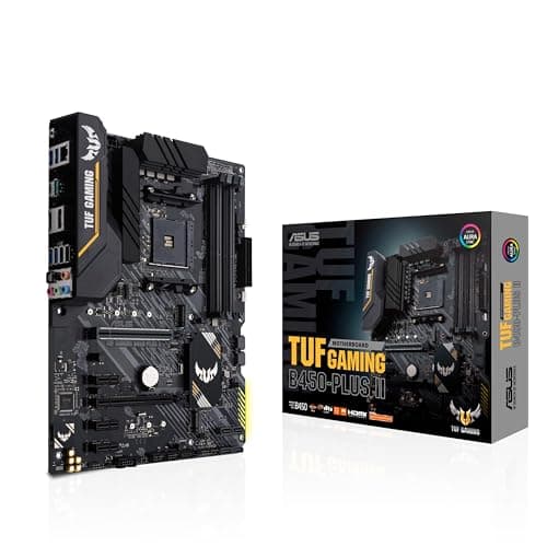 Image of Asus TUF GAMING B450-PLUS II, AMD B450, AM4, ATX, 4 DDR4, XFire, HDMI, DP, RGB Lighting, M.2