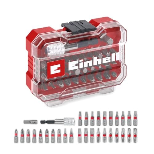 Image of Original Einhell XS-CASE 32-piece bit set (25 mm bits, 60 mm quick-change bit holder, adapter with hex to 1/4" drive incl. storage box)