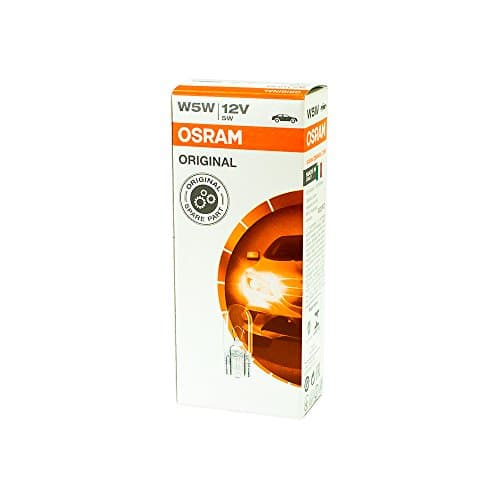 Image of Osram Bulbs 12V 5W W2.1x9.5d Rear Light Number Plate Parking Light Indicator Pack of 10