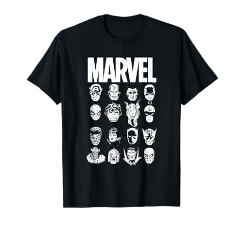 Image of Marvel Comics Multi Heads T-Shirt