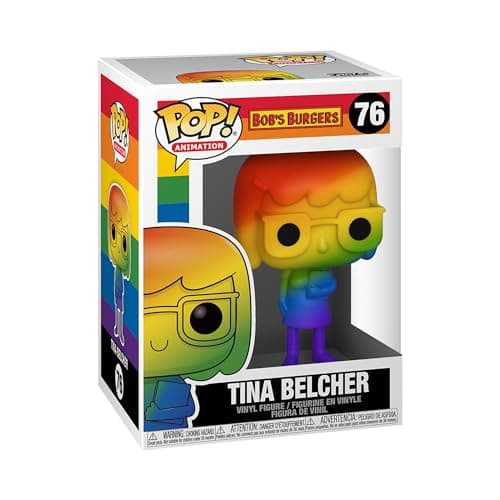 Image of Funko POP! Animation: Pride - Tina Belcher - Rainbow - Bob's Burgers - Collectable Vinyl Figure - Gift Idea - Official Merchandise - Toys for Kids & Adults - TV Fans - Model Figure for Collectors
