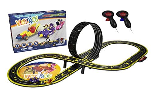 Image of Micro Scalextric G1142 Wacky Races with Dick Dastardly & Muttley vs Peter Perfect Mains Powered Race Set - Analogue