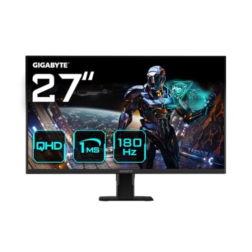 Image of Gigabyte GS27QA 27" QHD Gaming Monitor - 2560 x 1440, 180Hz, 1ms, 300 cd/m², FreeSync, HDR Ready, HDMI 2.0, DisplayPort 1.4