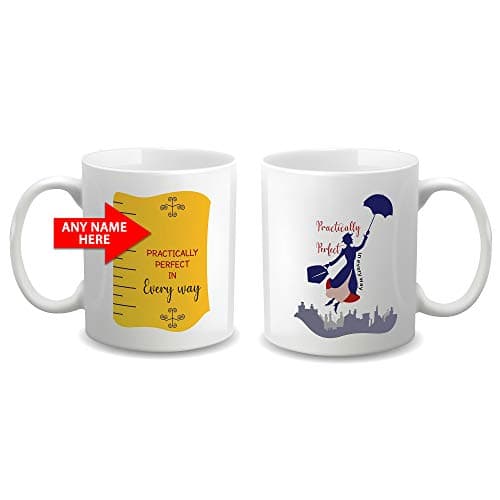 Image of Ditac Personalised Mary Poppins Practically Perfect Ceramic Mug