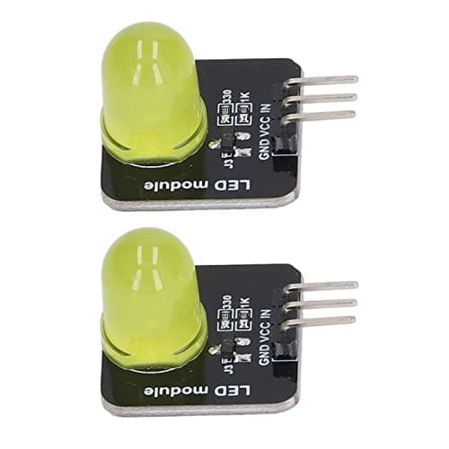 Image of Tnfeeon Electricians LED Module 10-Pack Red Chip Bulb with 3.3V to 5V Operation for Home Decor and Indicator Lights Compact 0.79 Inch Square Design Fits Tight Spaces Easy Digital TTL (MRB050C Yellow)