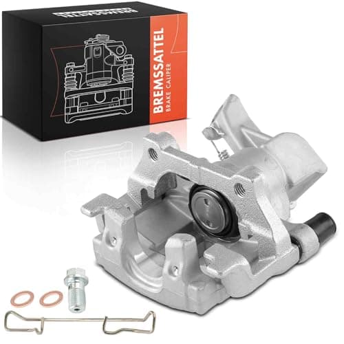Image of Frankberg Brake Caliper Disc Brake Rear Right Cast Aluminium with Bracket (hole spacing 90mm) Compatible with Vectra C Vectra C CC 9-3 9-3 Cabriolet 9-3X Replace# 93172185