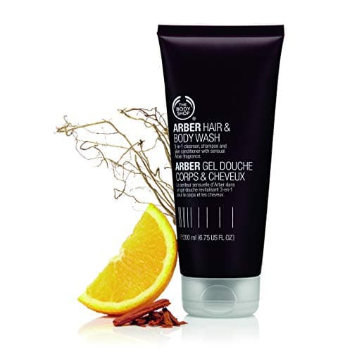 Image of The Body Shop Arber Hair & Body Wash (1x 200ml), 2-in-1 Shampoo & Body Wash for Men, Sensual Woody Scent with Lime, Coriander & Sandalwood