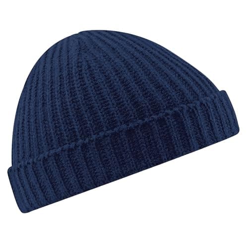 Image of Beechfield Trawler Beanie French Navy - Black