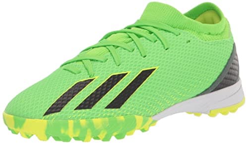Image of adidas X Speedportal.3 Turf Soccer Shoe, Solar Green/Solar Red/Solar Yellow, 11.5 US Unisex Little Kid