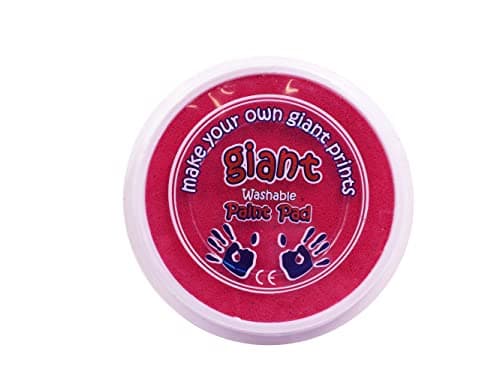 Image of Craftplay Giant washable paint pads | Suitable for hands & feet | 15cm Diameter | Pink