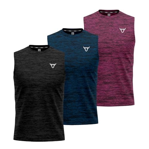 Image of 7 Pack Running Muscle Sleeveless Tank Top for Men Dry-Fit Workout Tops Shirts Training Bodybuilding Vests